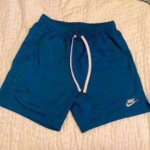 Blue Nike woven shorts